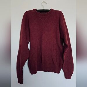 Croft and Barrow Mens M Thick Burgundy Sweater
